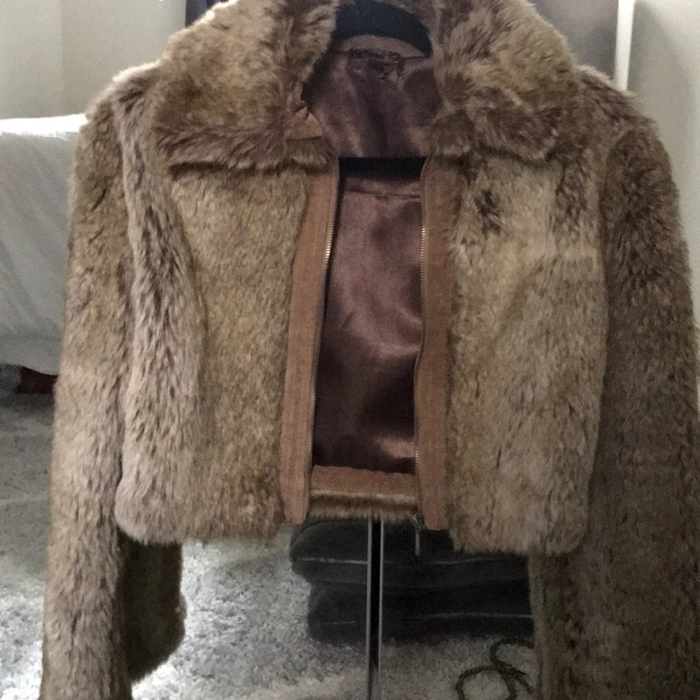 Faux fur jacket